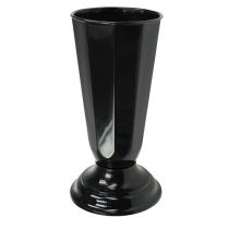 Vase Szwed black Ø23cm, 1pc