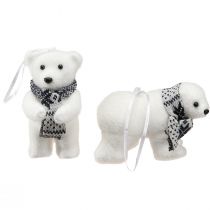 Product Polar Bear Hanging Decoration Winter Decoration Figurines Set 11×7cm 4pcs