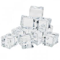 Artificial ice cubes decorative ice transparent 2.5×3×2.5cm 12pcs