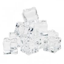 Artificial ice cubes decorative ice transparent 2cm 30pcs