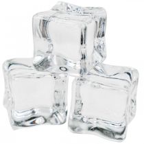 Artificial ice cubes decorative ice transparent 2cm 30pcs