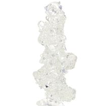 Product Icicle tree decoration with glitter winter decoration 17.5cm 4 pieces