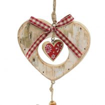 Product Christmas Tree Decorations Elk / Heart Birch 23cm 2pcs