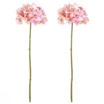 Product Elegant artificial hydrangea in pastel pink 58cm 2pcs