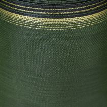 Product Elegant moiré wreath ribbon, 175mm, dark green with pearl edge and taffeta weave for festive occasions
