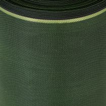 Product Elegant moiré green wreath ribbon with gold edge, 100mm x 25m, for funeral floristry and decoration