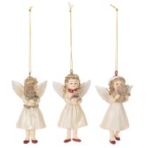 Product Decorative Angel Tree Ornaments, Vintage Design, 10cm, Set of 3