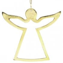 Metal pendants, decorative angels, golden advent decoration 15 × 16.5cm