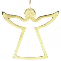 Product Metal pendants, decorative angels, golden advent decoration 15 × 16.5cm