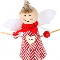 Product Christmas Decoration Angel Red, white 15cm 4pcs