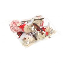 Product Angel as decorative figure 15cm red, white 4 pieces