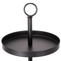 Product Three-Tier Metal Stand for Table Decoration, Black, 61cm
