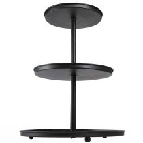 Product Etagere Black 3-tier Metal Round Feet Ø40cm H52cm