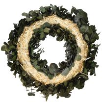 Product Eucalyptus natural wreath Ø35cm preserved scented decoration