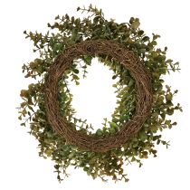 Product Artificial eucalyptus wreath autumn decoration eucalyptus Ø36cm