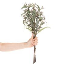 Product Artificial Eucalyptus Stems Set of 3 Green 53cm for Home and Party Decoration
