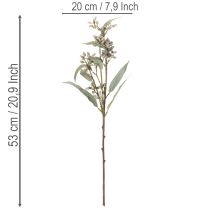Product Artificial Eucalyptus Stems Set of 3 Green 53cm for Home and Party Decoration