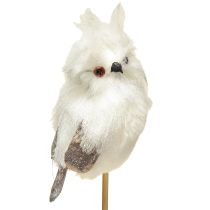 Product Owl on the rod white 9cm L48cm