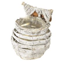 Product Owl for planting white 23cm