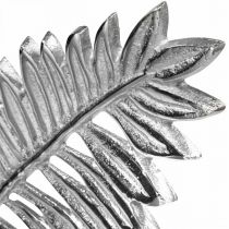 Product Table decoration metal decoration fern silver wood H54cm W37cm