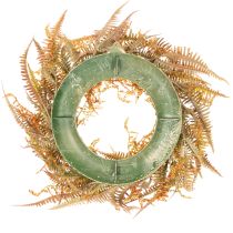 Product Artificial Fern Wreath for Table and Door, 35 cm, Autumn Design