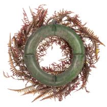 Product Artificial Autumn Wreath with Fern Branches 35cm