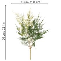 Product Artificial Fern Stem Green Decorative 56cm