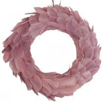 Spring wreath old pink wreath for hanging door wreath Ø20cm 3pcs