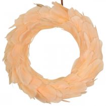 Product Spring wreath orange wreath to hang door wreath Ø20cm 3pcs