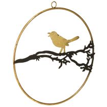 Product Window decoration bird, autumn decoration for hanging, metal Ø22.5cm