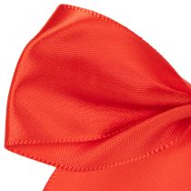 Product Red Pre-Tied Fabric Decorative Bows with Adhesive Backing, 11cm, Pack of 25