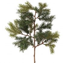 Artificial fir branch spruce branch green brown 58cm