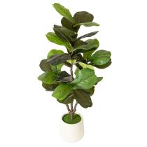 Product Artificial Ficus Lyrata 120cm Decorative Green Plant for Indoor Use