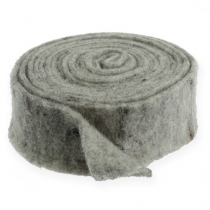 Product Felt Ribbon Gray 7.5cm 5m
