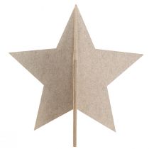 Product Felt decoration star to stand Christmas decoration felt beige H62cm