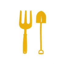 Product Felt garden tool yellow, shovel and garden rake 6pcs