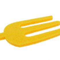 Felt garden tool yellow, shovel and garden rake 6pcs