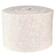 Product Felt ribbon 15cm x 5m two-tone grey, white
