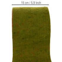 Product 100% Wool Felt Pot Wrap, 15 cm x 5 m, Reversible Green and Red Floristry Band