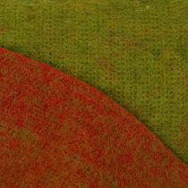 Product 100% Wool Felt Pot Wrap, 15 cm x 5 m, Reversible Green and Red Floristry Band