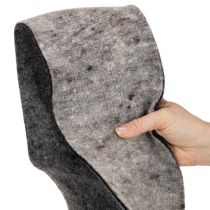 Product Two-tone wool felt pot hinge, grey/black, 15cm x 5m