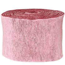 Product Felt ribbon decorative ribbon pink berry wool felt two-tone 15cm 5m