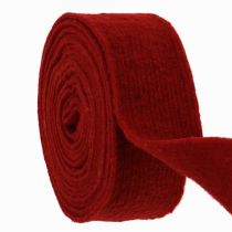 Product Felt ribbon dark red 7.5cm 5m