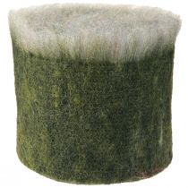 Product Felt Ribbon Franzi Pot Ribbon Wool Felt Dark Green 15cm 4m