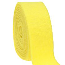 Product Felt Ribbon Yellow Decorative Ribbon Felt 7.5cm 5m