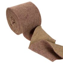 Product Two Tone Wool Felt Pot Band, 15 cm x 5 m, Purple and Light Brown