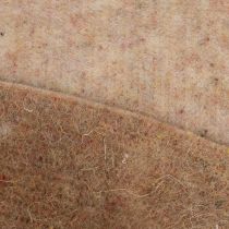 Product 100% Wool Felt Ribbon, 15 cm x 5 m, Brown and White, for Pot Covers and Crafting