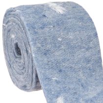 Product Felt ribbon wool ribbon decorative fabric blue feathers wool felt 15cm 5m