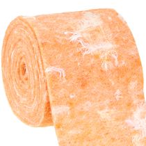 Product Felt ribbon wool ribbon decorative fabric orange feathers wool felt 15cm 5m