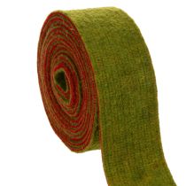 Product 100% Wool Felt Pot Tape, Red and Green, 7.5 cm x 5 m